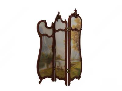 欧式古典屏风3D模型下载